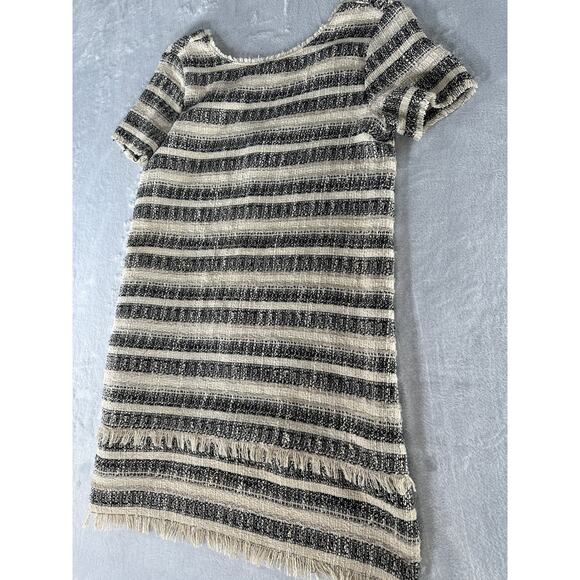 Zara Basic Collection Tweed Shift Dress – Striped – Size S - Picture 4 of 5